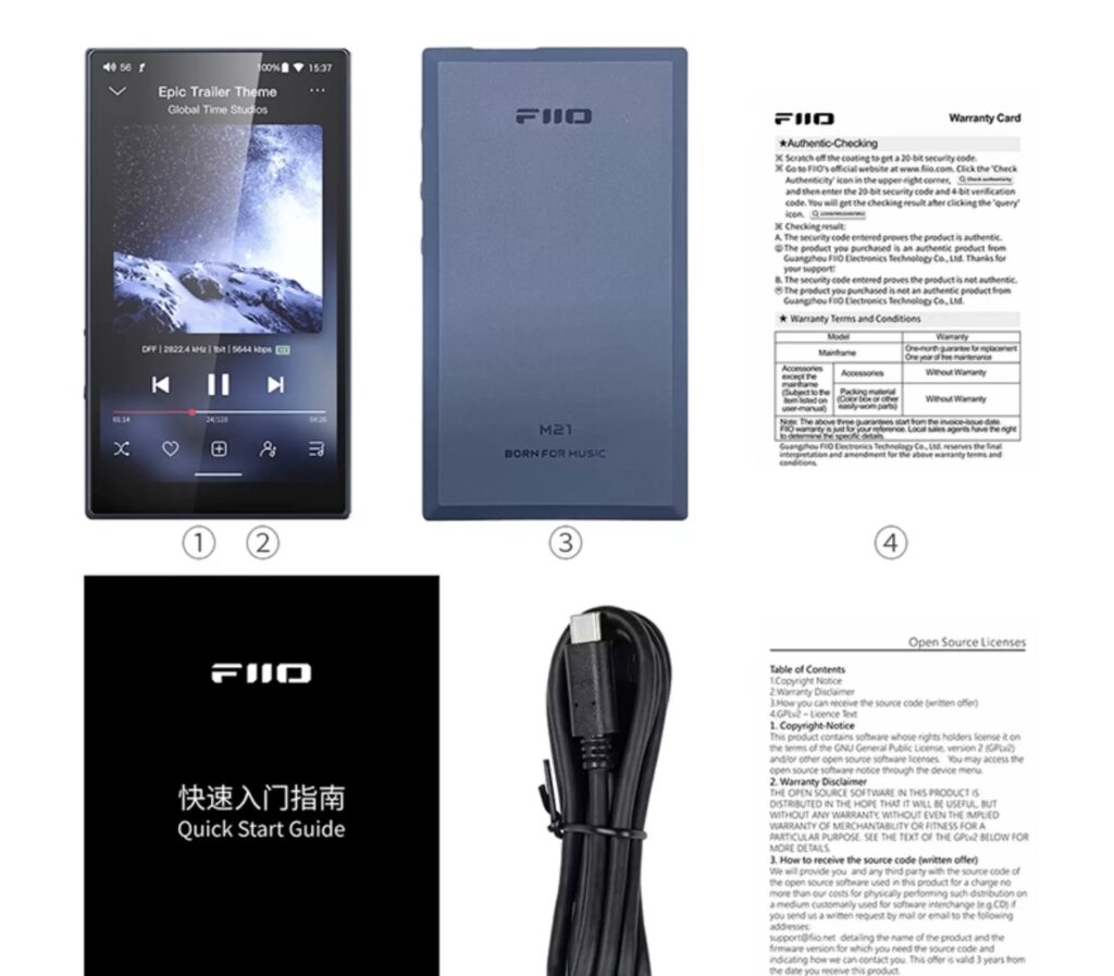 Fiio m21 accessories