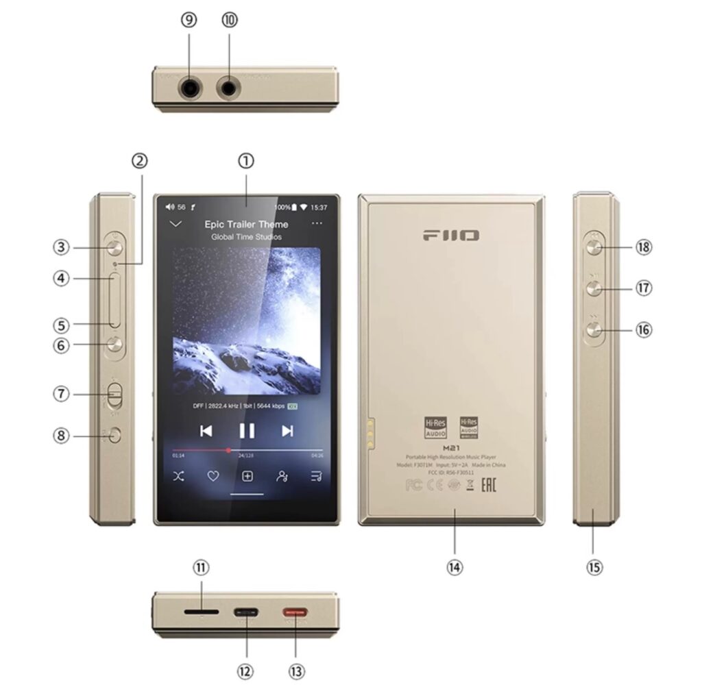 Fiio m21 interface